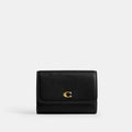 Coach Essential Flap Card Case Brass/Black