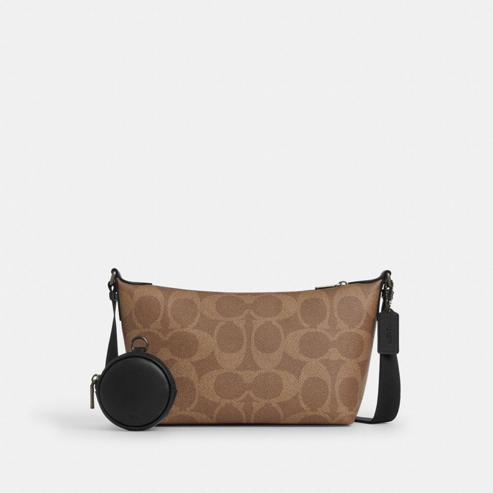Maxi Signature Canvas / Gunmetal/Tan/Black