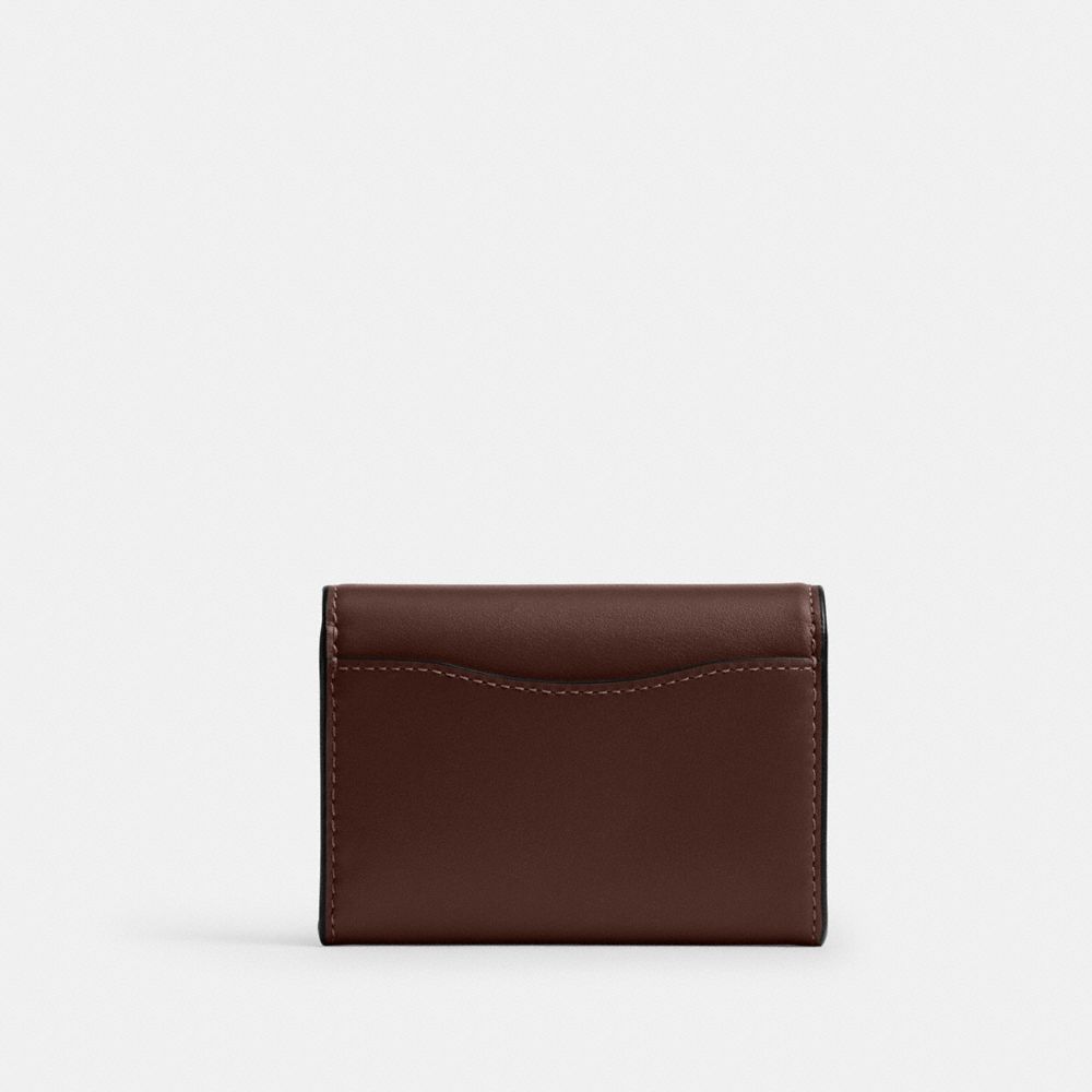 Coach Essential Flap Card Case Brass/Maple detail
