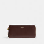 Coach Essential Slim Accordion Zip Wallet Brass Maple
