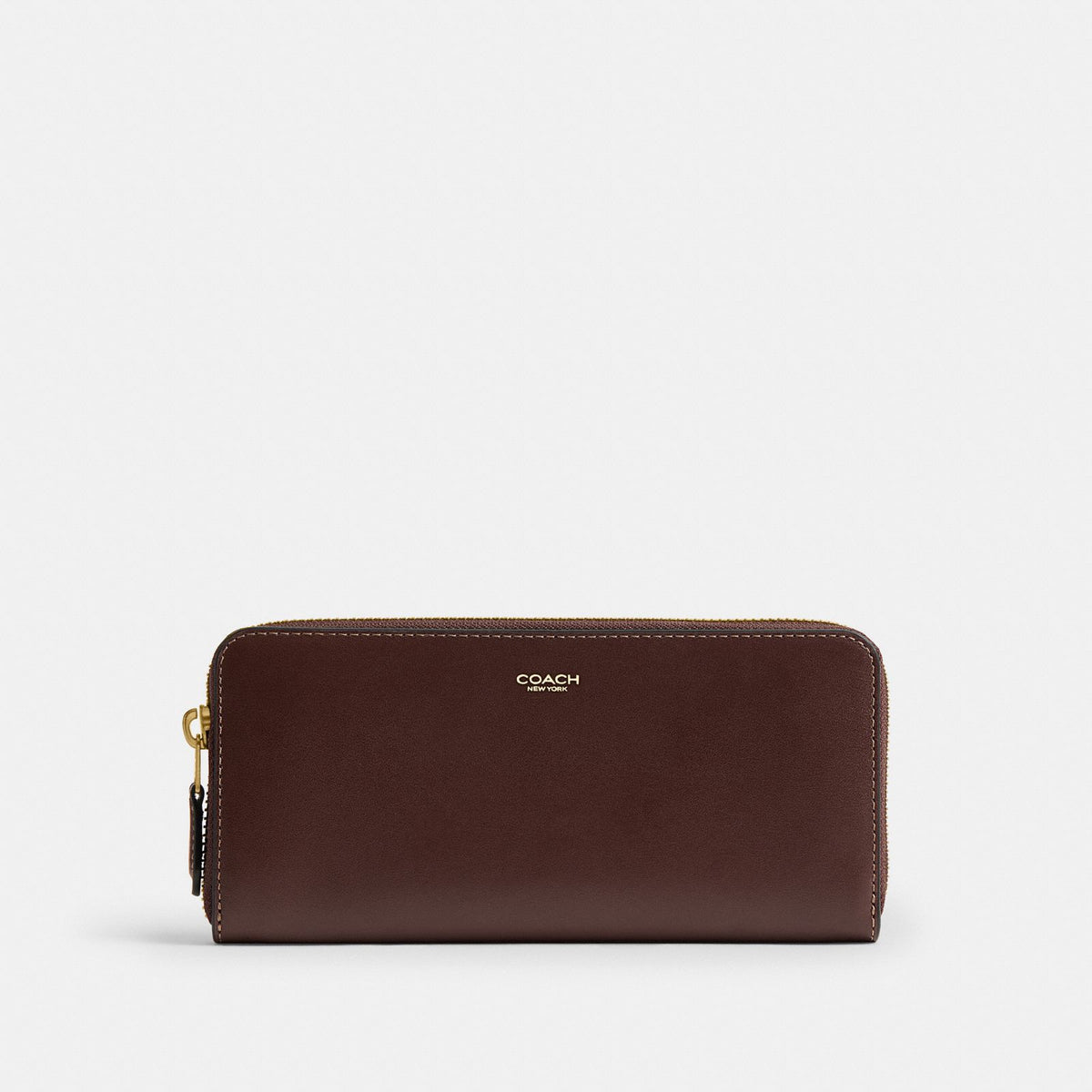 Coach Essential Slim Accordion Zip Wallet Brass Maple