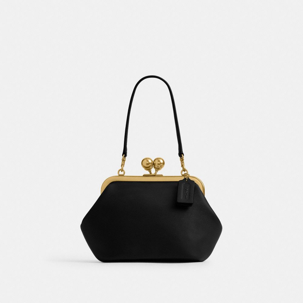 Coach Kisslock Frame Bag 16 - Black