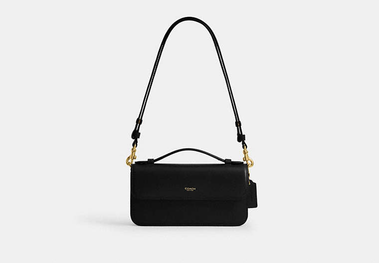 Coach New York Elora Top Handle Crossbody Bag - Brass/Black