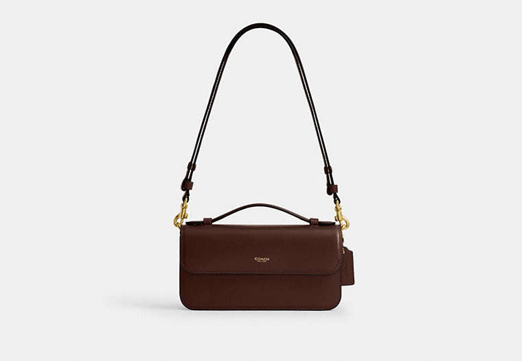 Coach New York Elora Top Handle Crossbody Bag - Brass/Maple