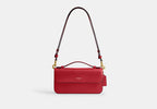 Coach New York Elora Top Handle Crossbody Bag Classic Brass/Poppy