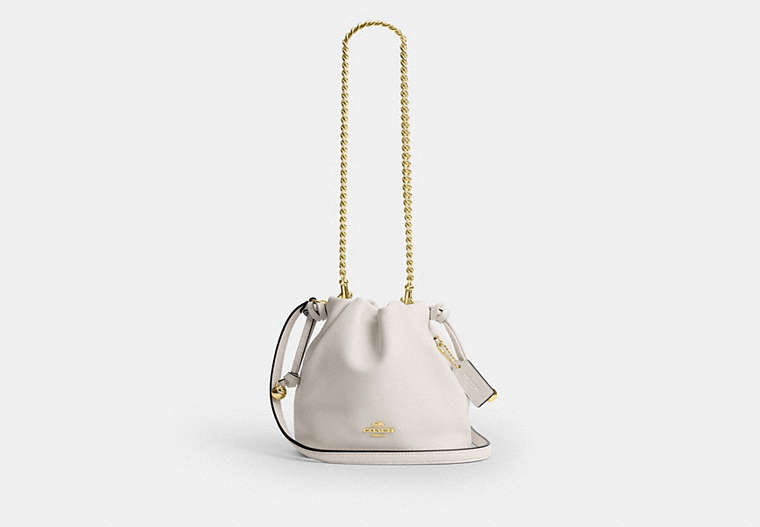 Coach Faye Mini Drawstring Bag - Gold/Chalk