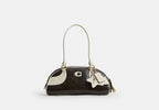 Coach Bowling Shoulder Bag - Black & White
