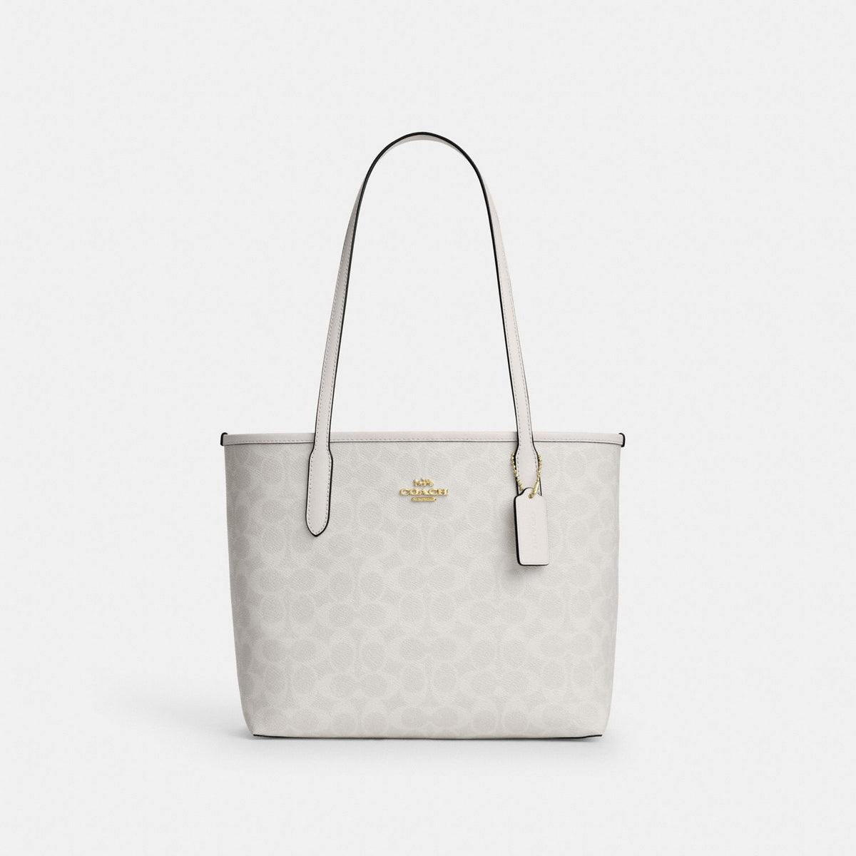 Medium City Tote White/Chalk