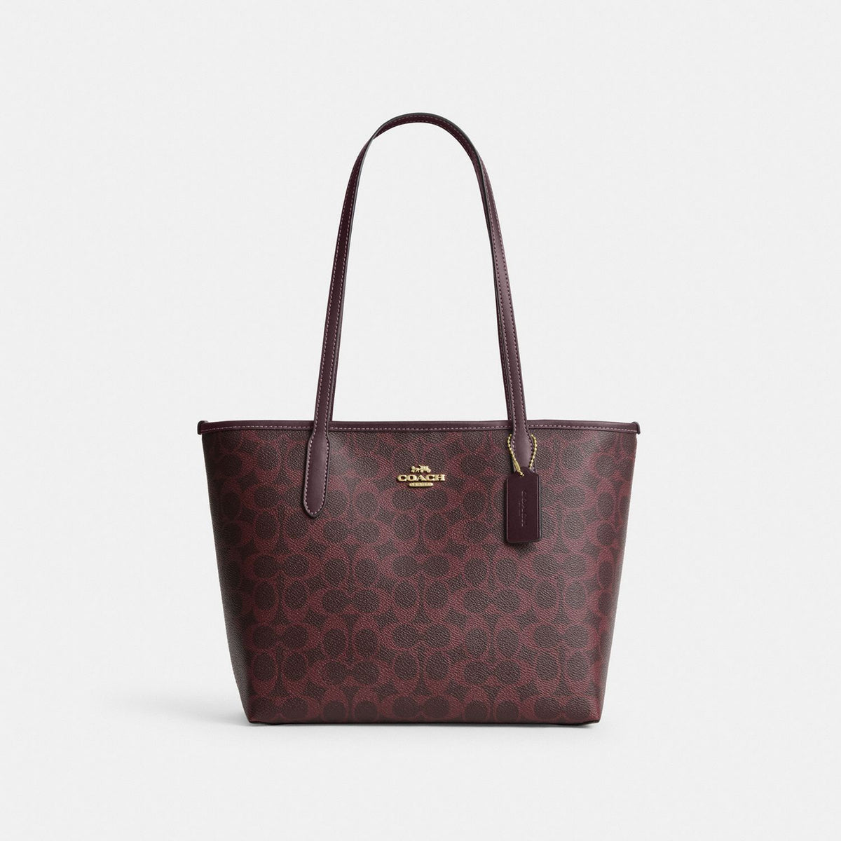 Medium City Tote Black Currant