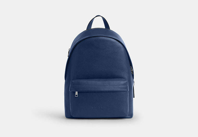Coach Taylor Backpack Classic Silver/Deep Blue