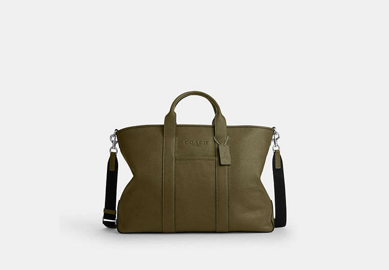 Coach Grayson Tote Bag - Silver/Olive