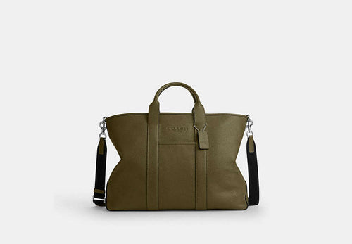Coach Grayson Tote Bag - Silver/Olive