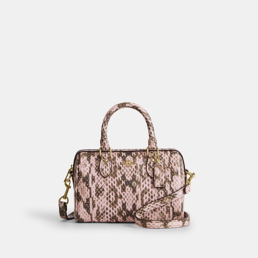 Crossgrain leather/Gold/Pink