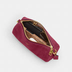Coach Barrel Bag - Dark Fuchsia Suede