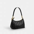 Coach Teri Shoulder Bag With Quilting - Gold/Black