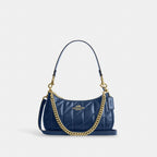 Coach Teri Shoulder Bag With Quilting - Gold/Deep Blue