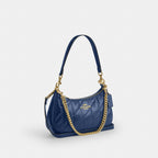Coach Teri Shoulder Bag With Quilting - Gold/Deep Blue