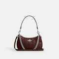 Coach Teri Shoulder Bag With Quilting - Silver/Maple