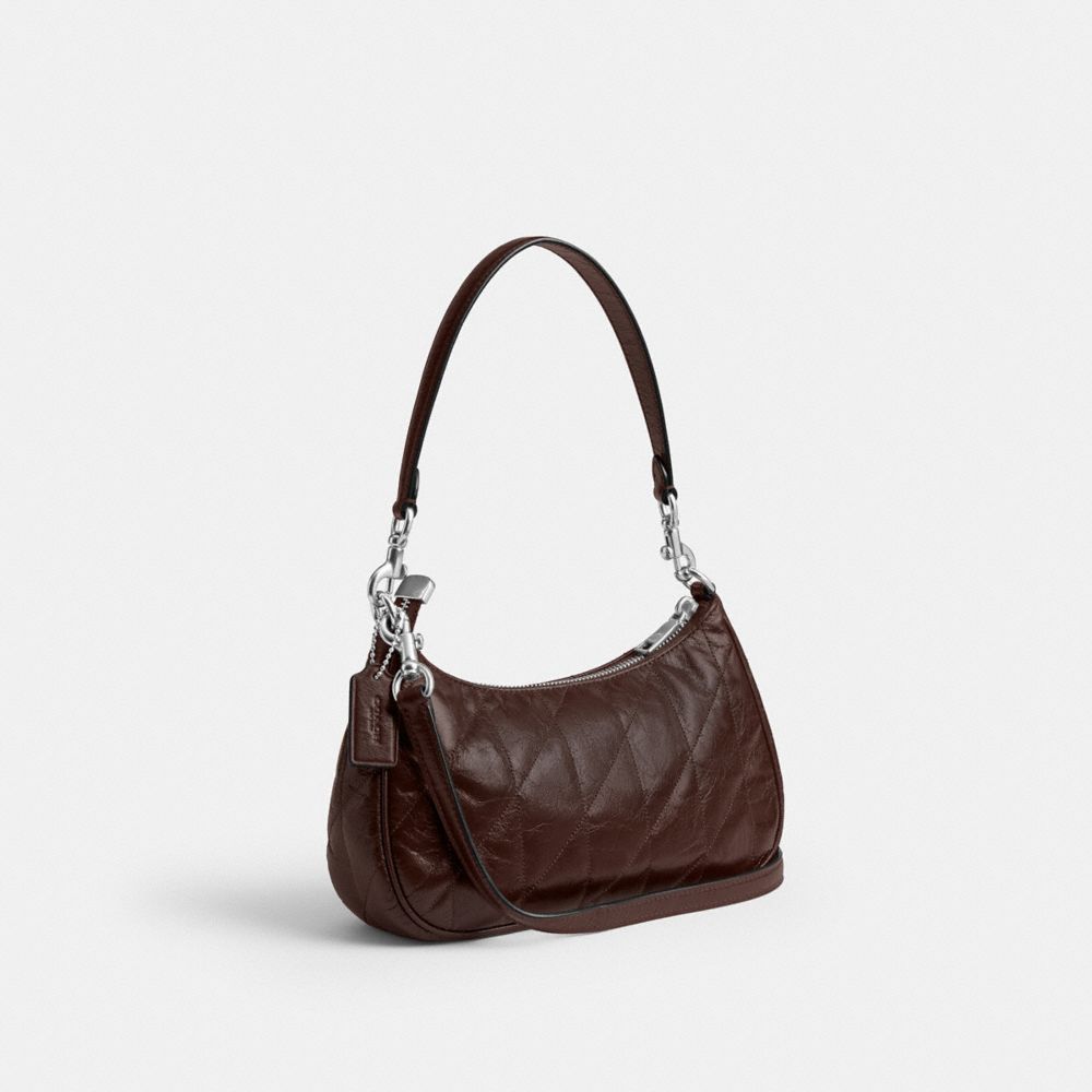 Coach Teri Shoulder Bag With Quilting - Silver/Maple