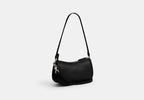 Twin Turnlock Waverly Bag Silver Black angle