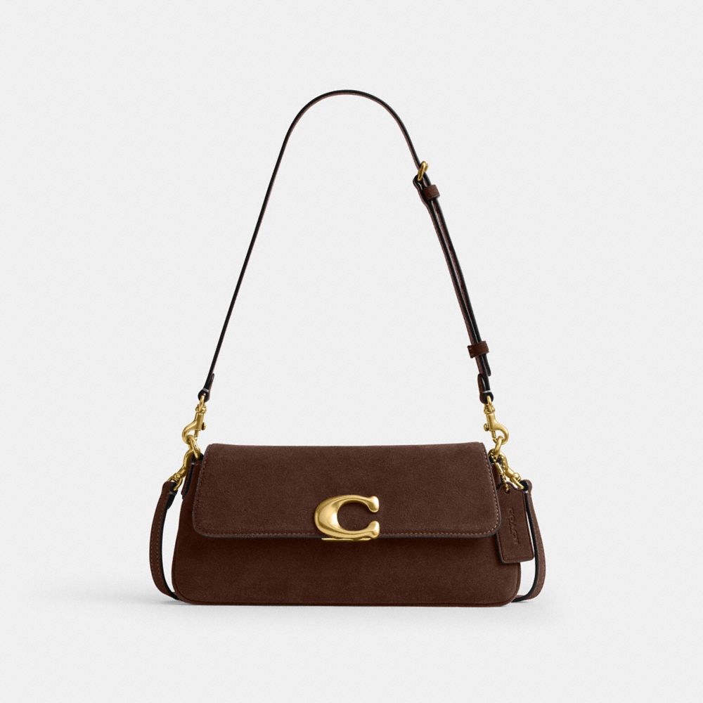 Coach Jet Shoulder Bag - Brass/Dark Chocolate