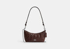 Coach Caitlin Shoulder Bag Quilted Silver/Maple