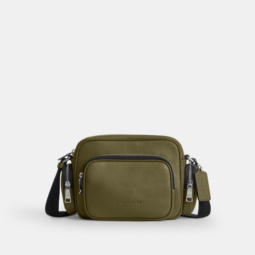 Coach Fletcher Crossbody Bag - Silver/Olive