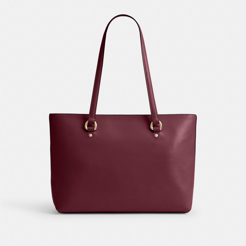 Coach Station Tote Dark Cherry