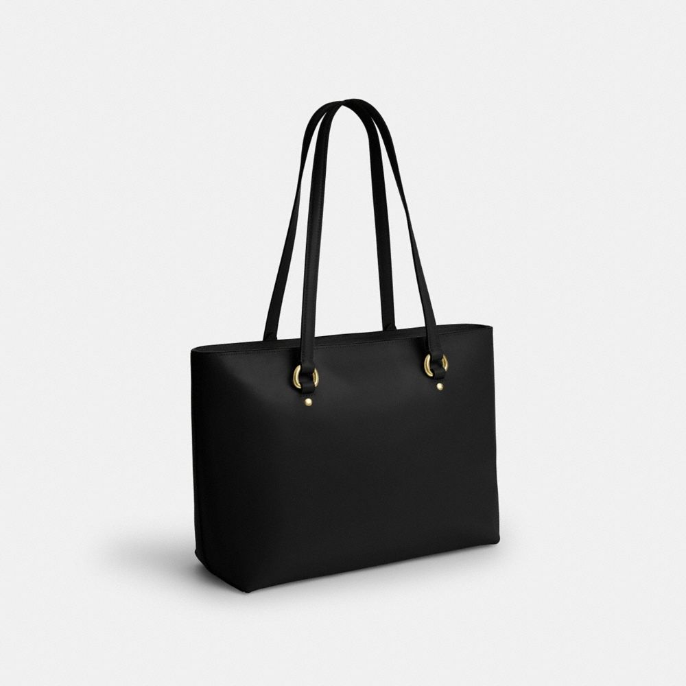 Coach Station Tote smooth leather Gold/Black