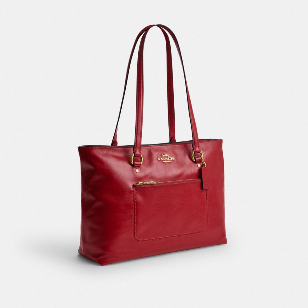 Coach Station Tote Gold/Poppy