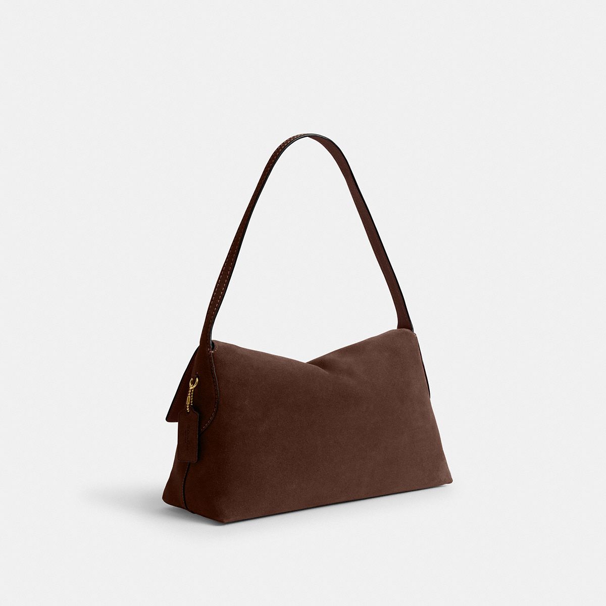 Coach Chelsea Shoulder Bag 36 - Suede Brass/Dark Chocolate side