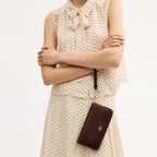Coach Long Zip Around Wallet In Crossgrain Leather