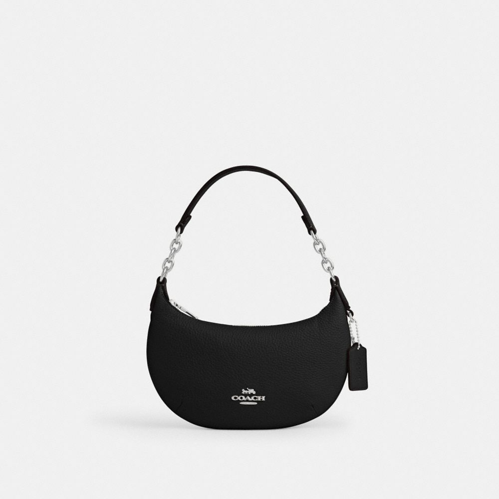 Coach Mini Payton Bag - Leather Silver/Black