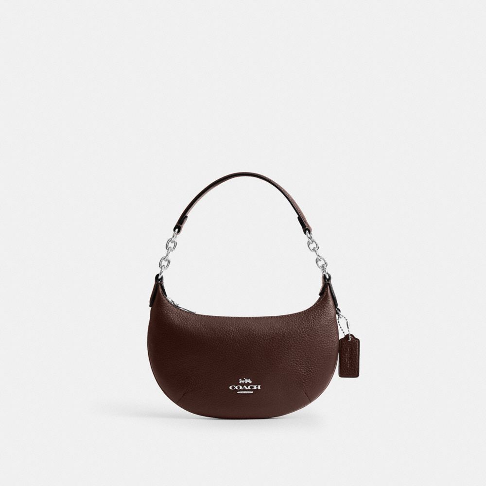 Coach Mini Payton Bag - Leather Silver/Maple