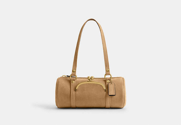 Coach Kisslock Barrel Bag 28 - Brass/Soul
