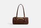 Coach Kisslock Barrel Bag 28 - Brass/Dark Chocolate