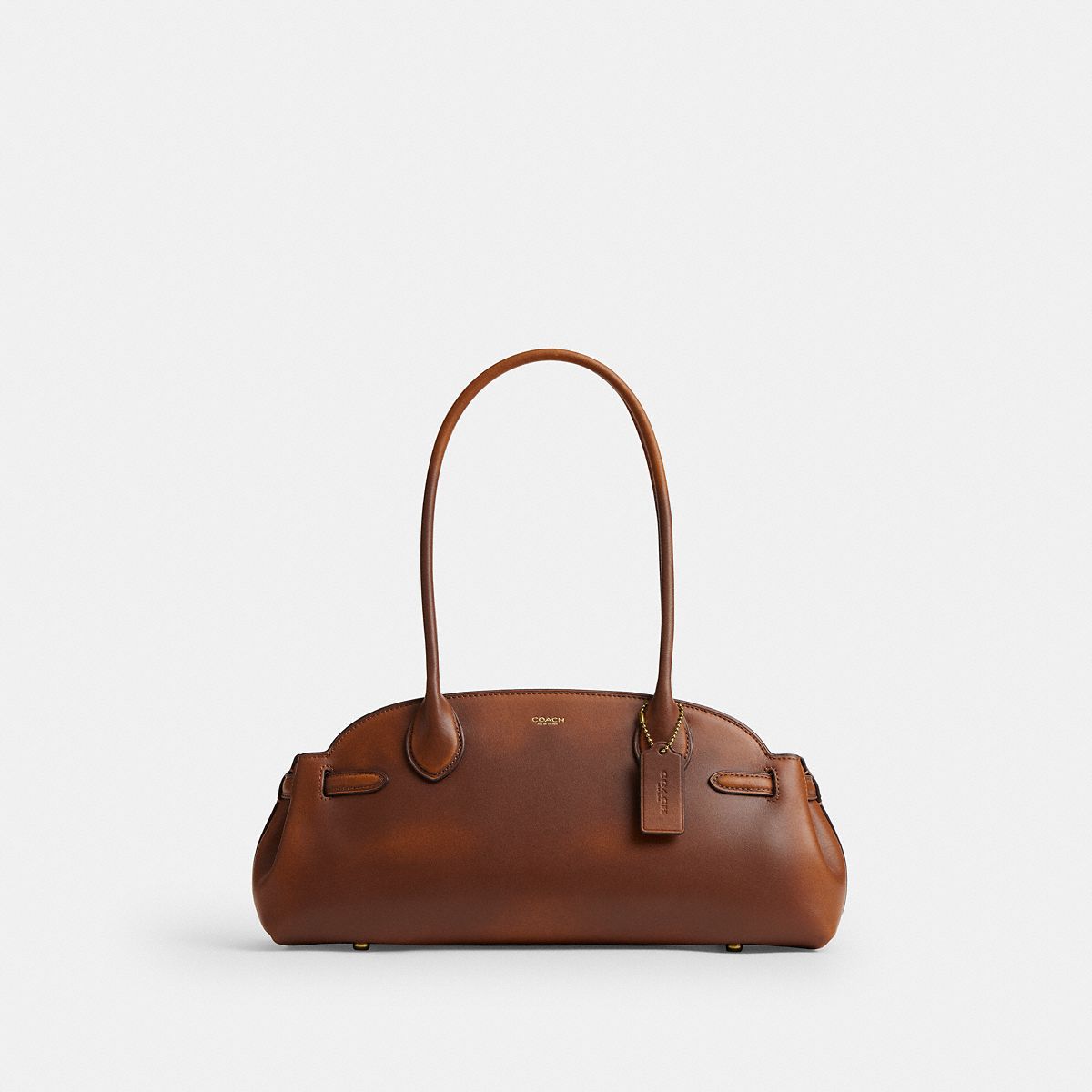 Coach Empire Carryall 34 In Loved Leather Brass/Brown