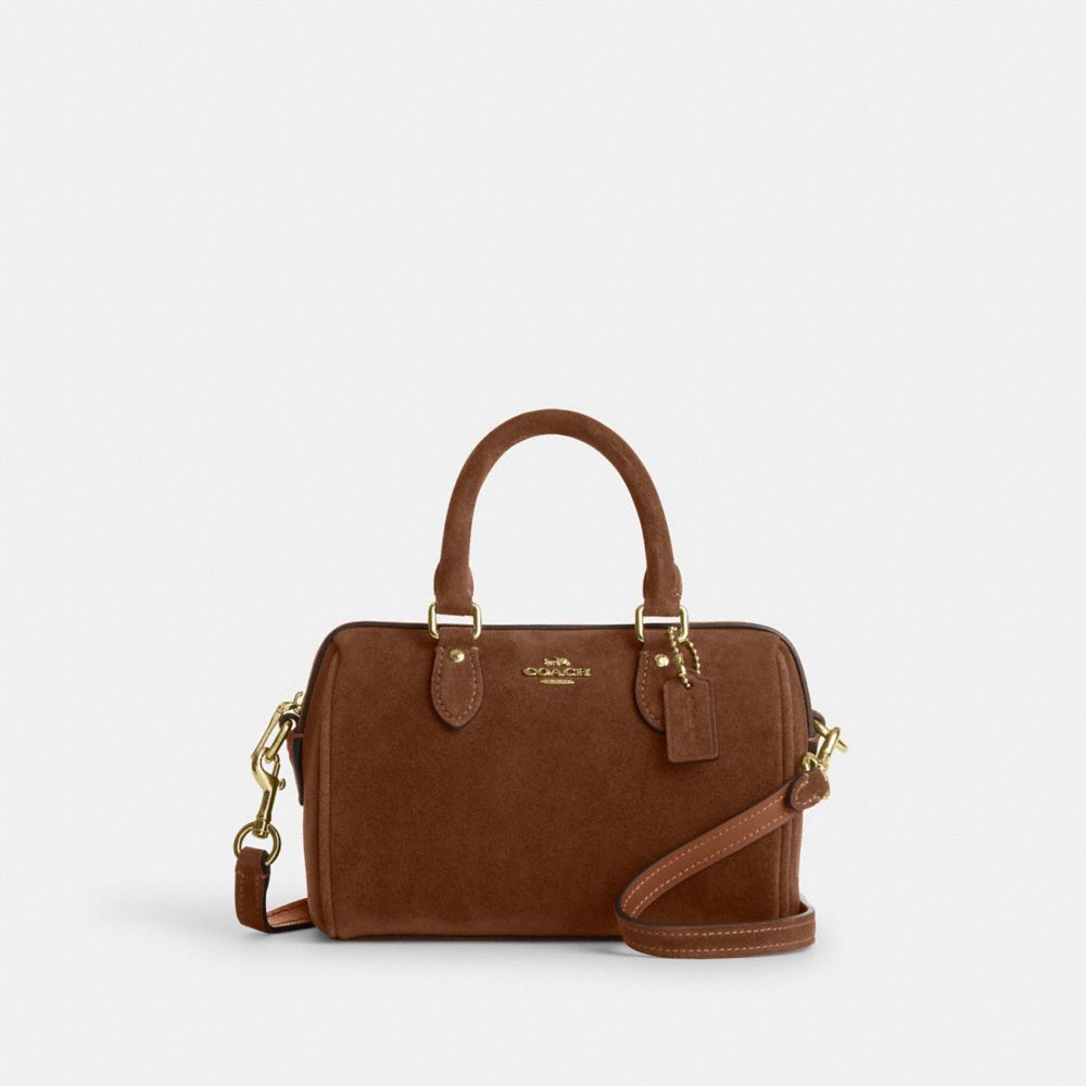 Crossgrain leather/Gold/Warm Brown