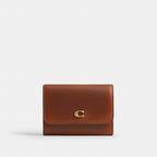 Coach Essential Flap Card Case Brass/Brown