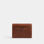 Coach Essential Flap Card Case Brass/Brown detail