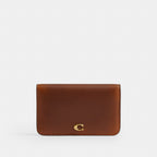 Coach Essential Slim Card Case Loved Leather Brass/Brown