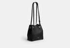 Jade Drawstring Bag Black angle