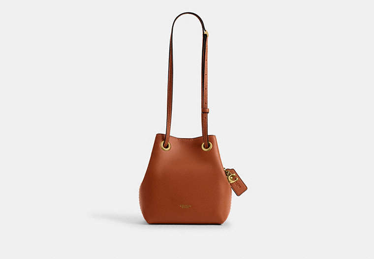 Coach Jade Drawstring Bag - Brass/Amber Brown
