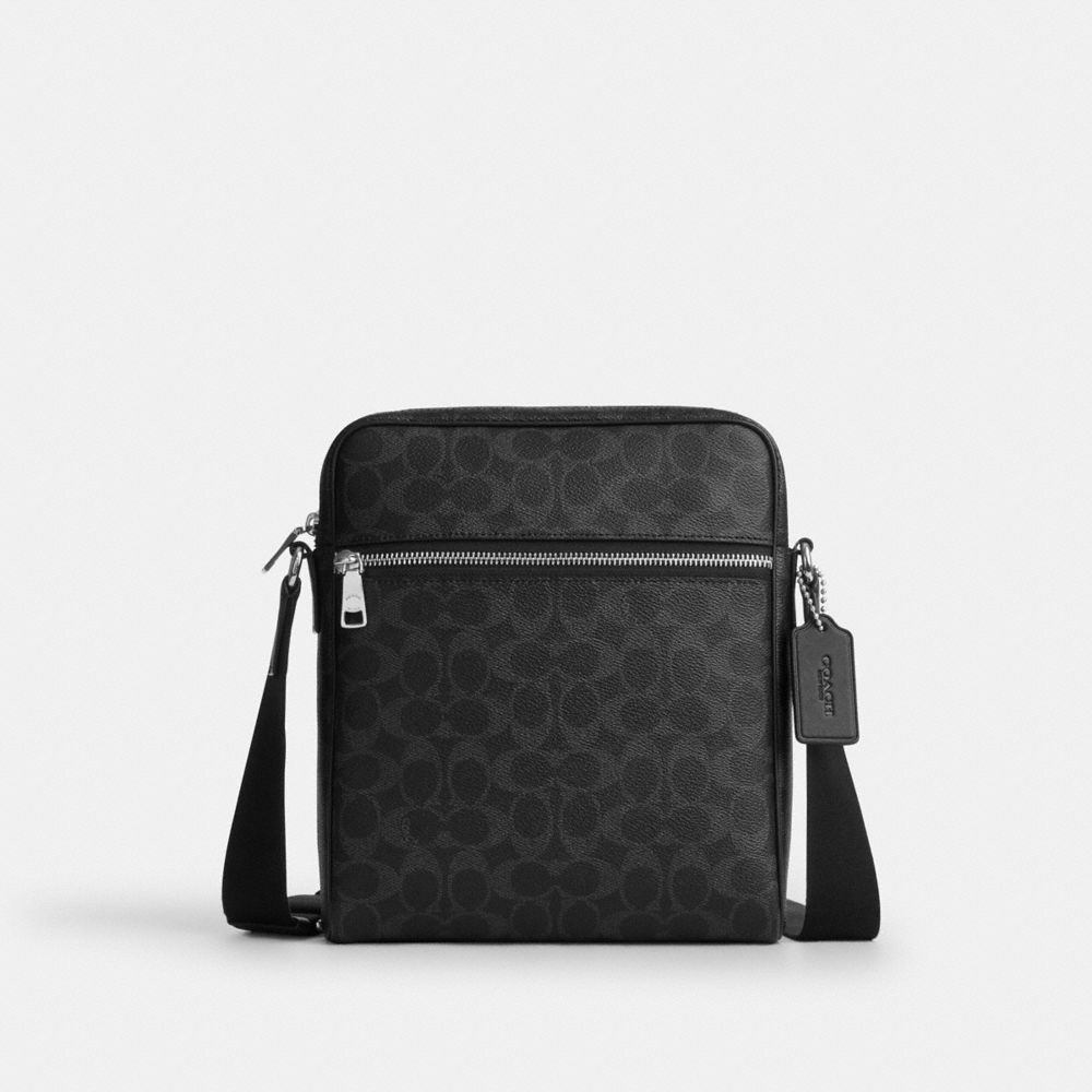 Coach Tristan Crossbody Bag 22 - Silver/Black Signature