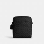Coach Tristan Crossbody Bag 22 - Silver/Black Signature detail