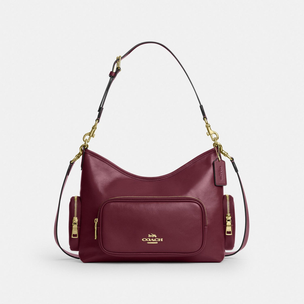 Laurel With Pockets Gold/Dark Cherry
