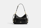 Coach Laurel Shoulder Bag With Pockets Gold/Black