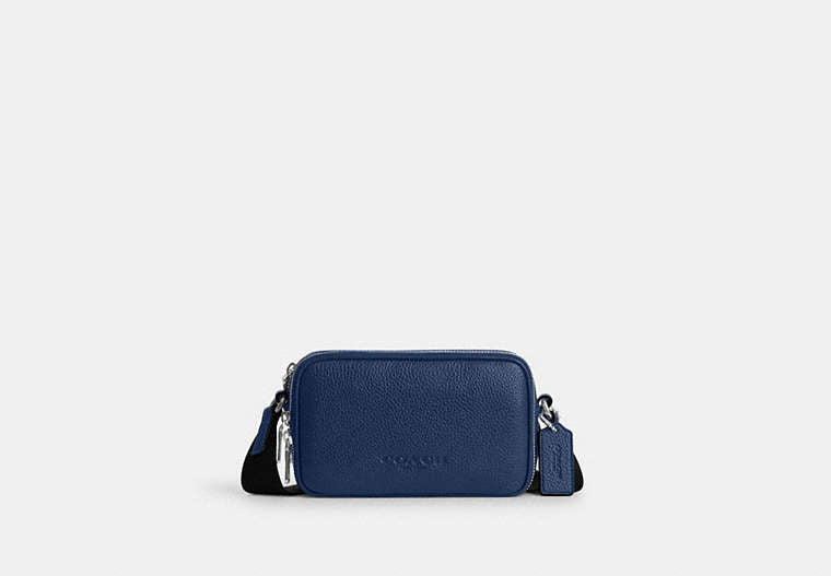 Coach Colton Crossbody Bag 19 Classic Silver/Deep Blue