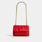 Coach Elodie Crossbody Bag 18 With Quilting Candy Apple