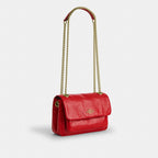 Coach Elodie Crossbody Bag 18 With Quilting Candy Apple